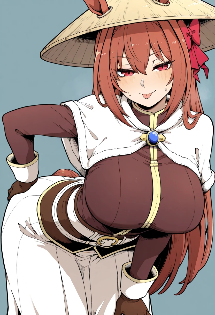 score_9, score_8_up, score_7_up, score_6_up, uncensored, asuna yuuki, orange hair, fold, braid, long hair, orange eyes, naughty face, shiny skin, sweating, steaming body, heavy breathing, BREAK (masterpiece:1.2), best quality, high resolution, unity 8k wallpaper, (illustration:0.8), (detailed eyes:1.3), perfect lighting, extremely detailed CG, (perfect hands, perfect anatomy), 1girl, breasts, huge_breasts, thighs, thick_thighs, looking_at_viewer, pubic_hair, necklace, jewelry, leotard, wide_hips, standing