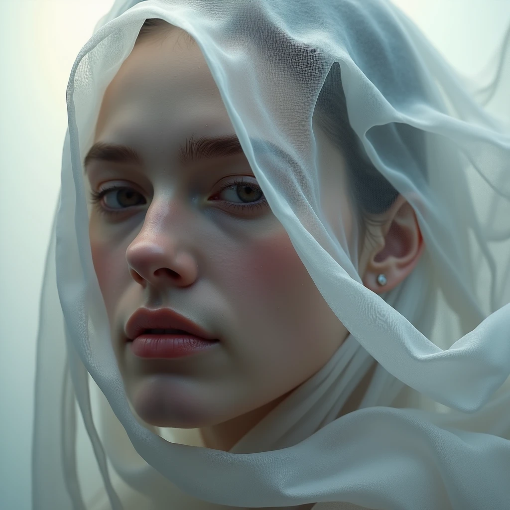 (Best Quality, tmasterpiece:1,1), (portraite of a, 1girl) , transparent dome, 独奏,  ((Mandy Jurgens Style)), sensitivity,  Detailed,  Complicated details, chilling, (aesthetics), excitement, Hyper-realistic, insanely detailed,