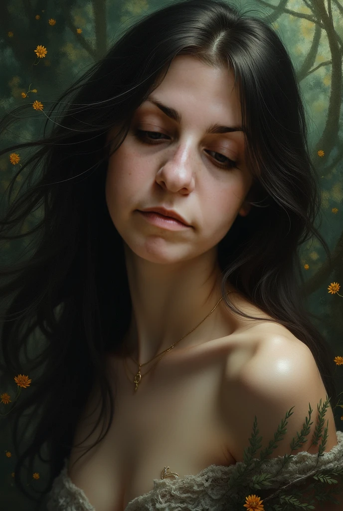 portrait of a Beautiful young north east woman naked
,with red skin complexion, a vertical eye located on fore head, hazel eyes, long hair, supple full lips with intricate fine details, loving, curiosity, energetic, hyperrealistic oil painting
full body nude
Two heads, blurry, unrealistic, ugly, closed eyes, averted gaze, torn, cheap fabric, shiny cheap fabric,