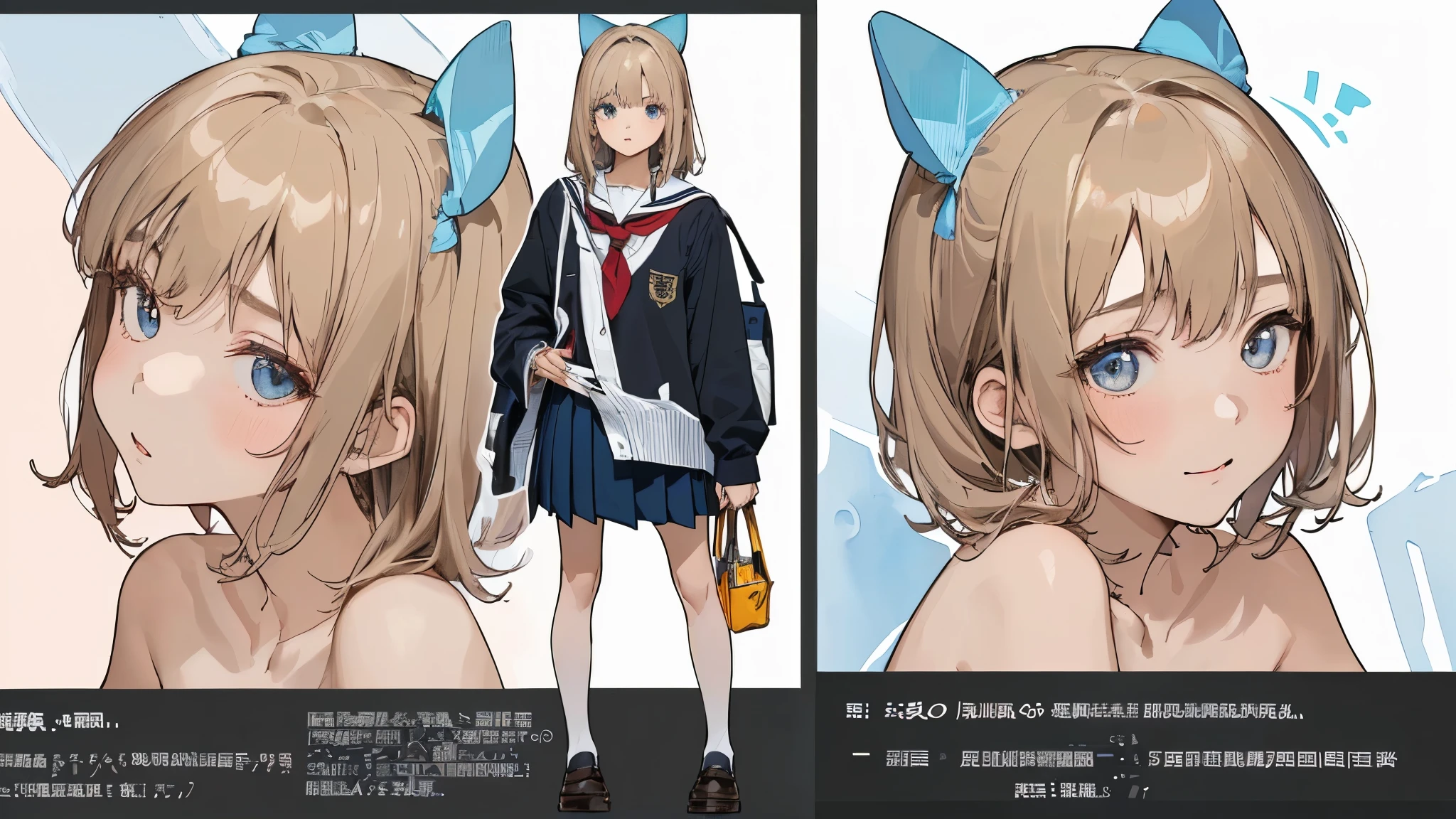 ((((realistic, Painting, 少female, 4K, masterpiece:1.5, masterpiece:1.5, top quality:1.5, High Resolution:1.5, Perfect Head:1.5, super detailed illustration:1.5, beautiful eyes:1.5, nude:1.5, character concept art:1.5, Official Art, hyperdetail, Full of Details , high definition exquisite fan art, clear line, Very clear shading , Clear color , calm color, Deep color, watercolor, Popular characters, Best character, Supreme character, Popular charactersデザ, Best characterデザ, Supreme characterデザ, Trendy character design, Popular charactersヘアカラー, Popular charactersヘアデザ, ティーン少female, 青年female, female, 成人female, 淑female, 二次性徴期少female, puberty, puberty処female, pubertyfemale性器, puberty少female, pubertyギャル, pubertyギャル少female, 日焼け少female, 9歳少female, 10歳少female, 11歳少female, 少female, 13歳少female, 14歳male, 15歳少female)))), Prisma Illya, ((Whole body, full body, whole body, Realistic head and torso, Age-appropriate head and body , Character design sheet , multiview, three-sided view, front view, side, side view, behind, Behind the View, Full body shot turnaround , same character, Same role, scene of environmental change , Mr.々Composition, Mr.々Angle, having fansa, That's Fansa)), (((female子学制服と全身全裸の比較, 全身全裸とfemale子学制服の比較, Whole bodyの着ている薄い学制服が透けている, The school uniform is see-through, revealing the naked body, The school uniform is see-through, revealing the naked body, The school uniform is see-through, revealing the naked body, The school uniform is see-through, revealing the naked body, 年齢相応のfemale性器が見えている, 年齢相応のfemale性器が透けて見えている, 全身の立ち姿勢でWhole bodyを見せている, The upper body is bent in a standing position with the whole body, 上体をのけ反らせて腋を見せてsquatting, 全身の立ち姿勢でshowing armpits, 全身の立ち姿勢で少し上体を反らせてshowing armpits, 腋を見せたsexy pose for the body, 両腕を上げて腋を見せたsexy pose for the body, 上体をのけ反らせて腋を見せてしゃがんだsexy pose for the body, standing position with the upper body slightly raised to look up at the top , Age-appropriate realistic buttocks, Butt line , スポーティなButt line , 引き締まったButt line , behindからの全身を斜め下から見上げたButt line , behindからの全身を斜め下から見上げた引き締まったButt line , behindからの全身を斜め下から見上げたスポーティなButt line , back line , 最高の back line , Waist line , 最高のWaist line , Pelvic line , 最高のPelvic line , 引き締まったPelvic line , curvy beauty, curvy beauty少female, Groin, 最高のGroin, showing the body, Lift up the , toned body, appeal to abs, Appealing your armpits, showing armpitsポーズ, 腋を見せたsexy pose for the body, Natural Gestures , 自然 Poses , Cute gestures, cute pose, Mr.々 Poses , Cool pose, aggressive pose, Action Poses, Brainy Pose, sexy pose for the body, A picture perfect pose, Popular Poses , Beautiful Poses , healthy body, 健康的 Poses ))) smile 愛らしいsmile 最高のsmile 屈託のないsmile Baby face cute expression A rich expression adorable expression ish expression soft expression Angel Angel界隈 Little Devil Little Devil的 idol idolの制服 ジュニアidol female子学生の夏服 処female ignorance clear pure Obedient sexual goodness theory Closeness Evil free Emotional open aggressive sensual charming Passionate Emotional Bold Fan Shameless fine Cheerful Active active dynamic playful gesture Friendly gestures playful I miss you enjoy is delighted Happy is inviting to have sex The well-liked Loved elegant stylish fashion pubertyのファッション fantasy fantasy制服 fantasy衣装 noble noble制服 upper class upper class制服 Vtuber 人気Vtuber セクシーVtuber cosplayer 人気cosplayer セクシーcosplayer positive for home sensitive succubus female Pastoral bright vibe Cyberpunk History god聖 魔法少female 魔法少femaleの制服 puberty少femaleの日焼け跡 sunburn marks on swimsuit Mr.々I'm wearing an accessory Wears a lot of decorations Bright decoration Thin black tights that fit the whole body are transparent showing armpits 腕を上げてshowing armpits squatting Dance performance Dancer Dancing beautifully god々Female genitals with a straight line in the crotch of an age-appropriate girl that is completely transparent from 1枚だけのWhole bodyのアップシーン