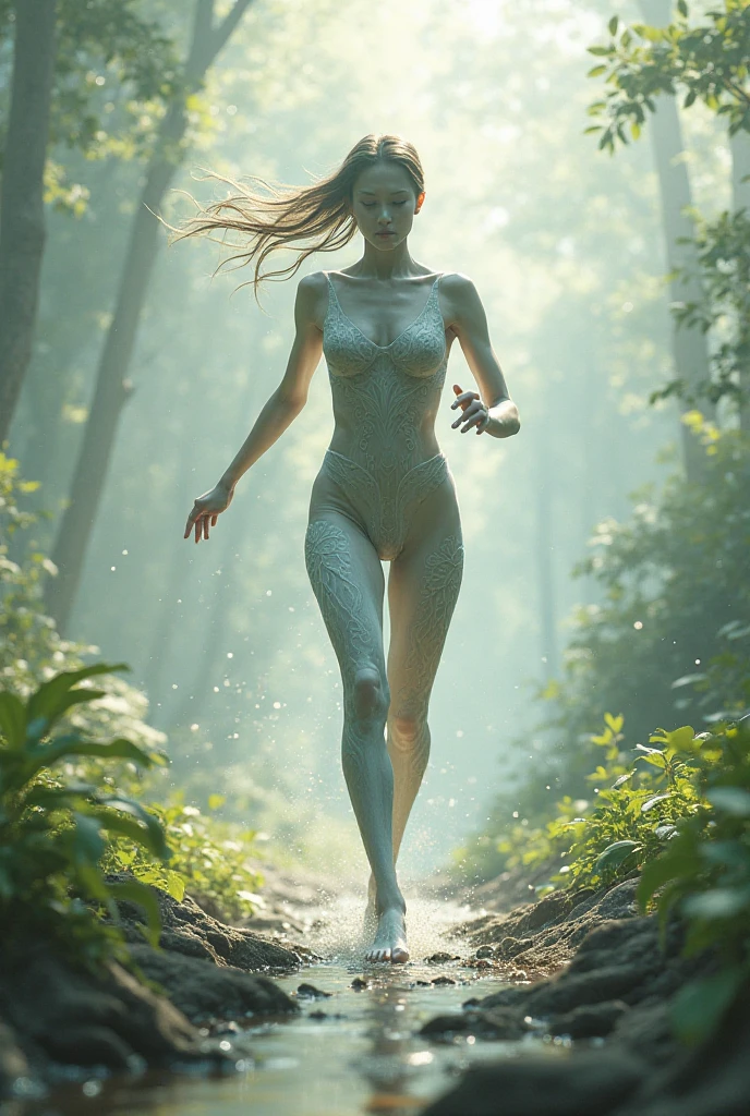 Skinny tall skinny narrow girl. Long thin legs. in tights прозрачные all over the body in a hood. naked body.On a dark night, low light at dusk, dark,на каблуках,