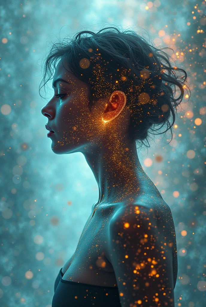 The cosmic realm shimmers with ethereal energy, and in the center of this celestial ballet, a radiant figure emerges. Nebula, a futuristic female warrior, an embodiment of cosmic power and seductive allure, materializes before you, her form composed of swirling stardust and celestial energy.