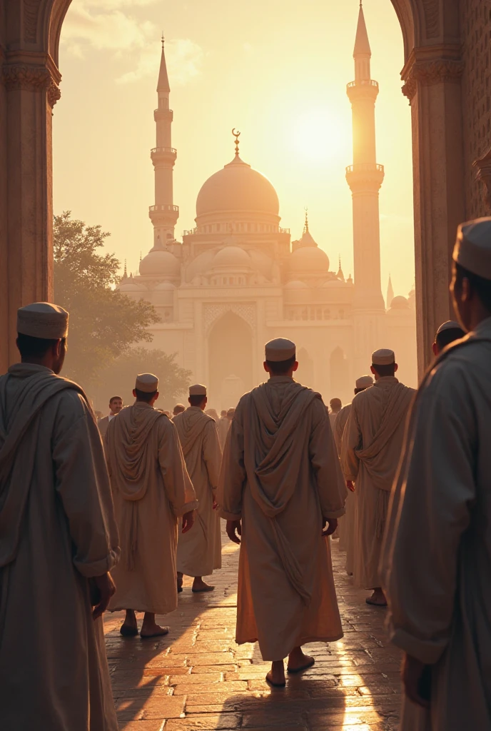 (Horror story title : Forbidden secrets in the dome of the mosque)
Scene 3: Ali Returns to the Village - Ali, a young man who just came home from Islamic boarding school, walking to the mosque in simple clothes. He looked at the mosque and saw Ustadz Malik who was restless..