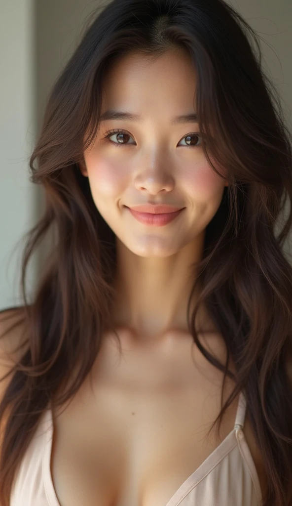 (Highest quality、masterpiece、、Best image quality、Hyperrealism、Award-winning works)、1 Girl、((Whole body image))、Soft indirect lighting、Soft and delicate light、Romantic lighting、Great cinema lighting、(The most beautiful smile is looking at me:1.1、Accurate anatomy、beautiful Glossy Lipstick, Natural Color、Natural Makeup、Glossy Lips、Ultra HD glossy skin、ultra-high definition radiation, beautiful Skin、Moisturized, beautiful skin、beautiful, Glowing Skin、Ultra-high definition glossy lips、Ultra HD Shining Eyes、smile、Pool、tracing:1.3)、(Detailed lighting、Highly detailed skin、Highly detailed hair、Shadow、8K)、Look at the people watching、(High key lighting)、masterpiece、Highest quality、Highest quality、Official Art、 wallpaper、High resolution、Super detailed、Beautiful and aesthetic