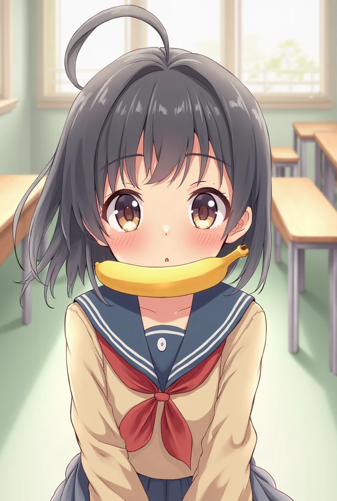 ,Nsfw,(((1girl,1boy,fellatio))),Looking at viewers , hachikuji01,(((long brown hair))), red eyes, twin tails, hair ribbon, white hair band, masterpiece ,8k unity wallpaper,anime key visual,highest quality, High resolution, unity 8k wallpaper, (shape:0.8), highly detailed face,highly detailed eye,glowing eyes , shiny skin,fine skin,white skin,dense skin,detailed hair,highly detailed legs,perfect lighting, Detailed CG, (perfect hands, perfect anatomy),High resolution,anime key visual,Kyoto Animation,(Detailed wear ),slender limbs, delicate curves, dainty hands, tiny feet,figure:0.8, , white shirt, short sleeines, flat chest, blue skirt, suspenders, star (symbol), bracelet, green bracelet, pink Backpack(((,realistic blue striped panties ))),