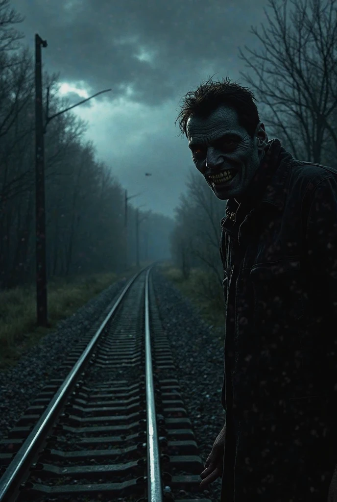 A zombie is walking