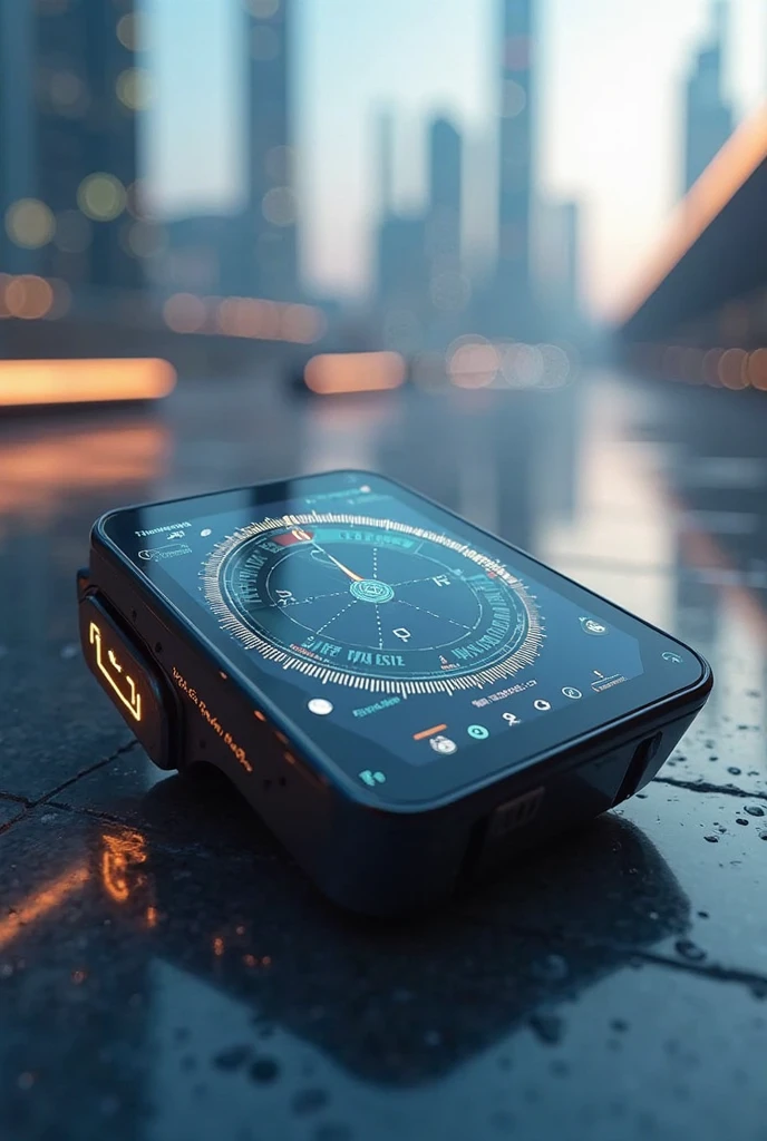 digital high tech compass that you can type directions