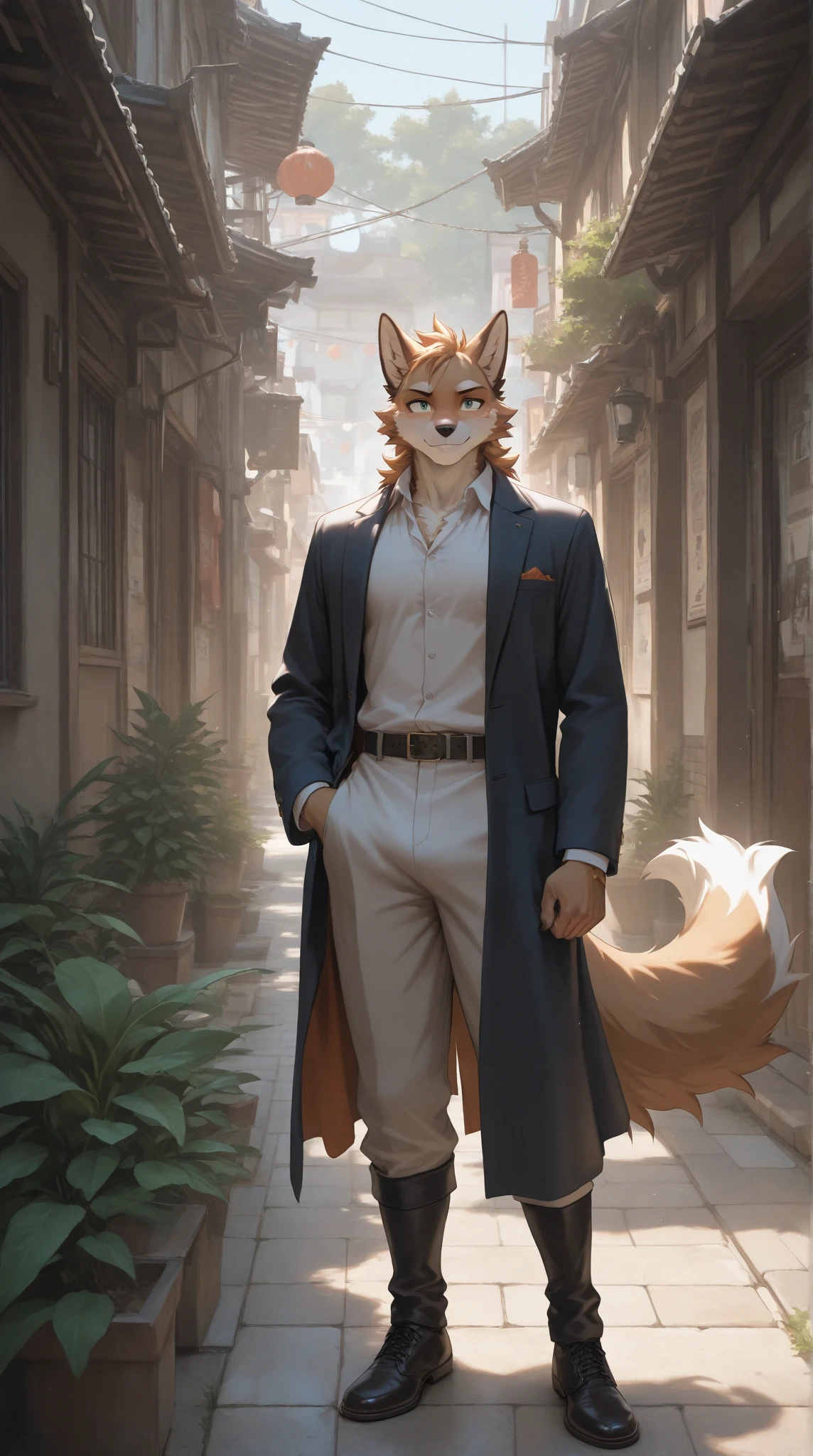 Source_furry, 1boy, furry, detailed background 