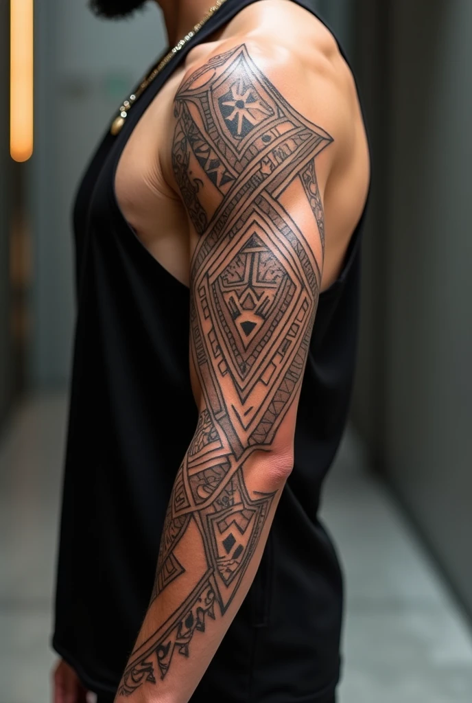 bicep tattoo about spirituality