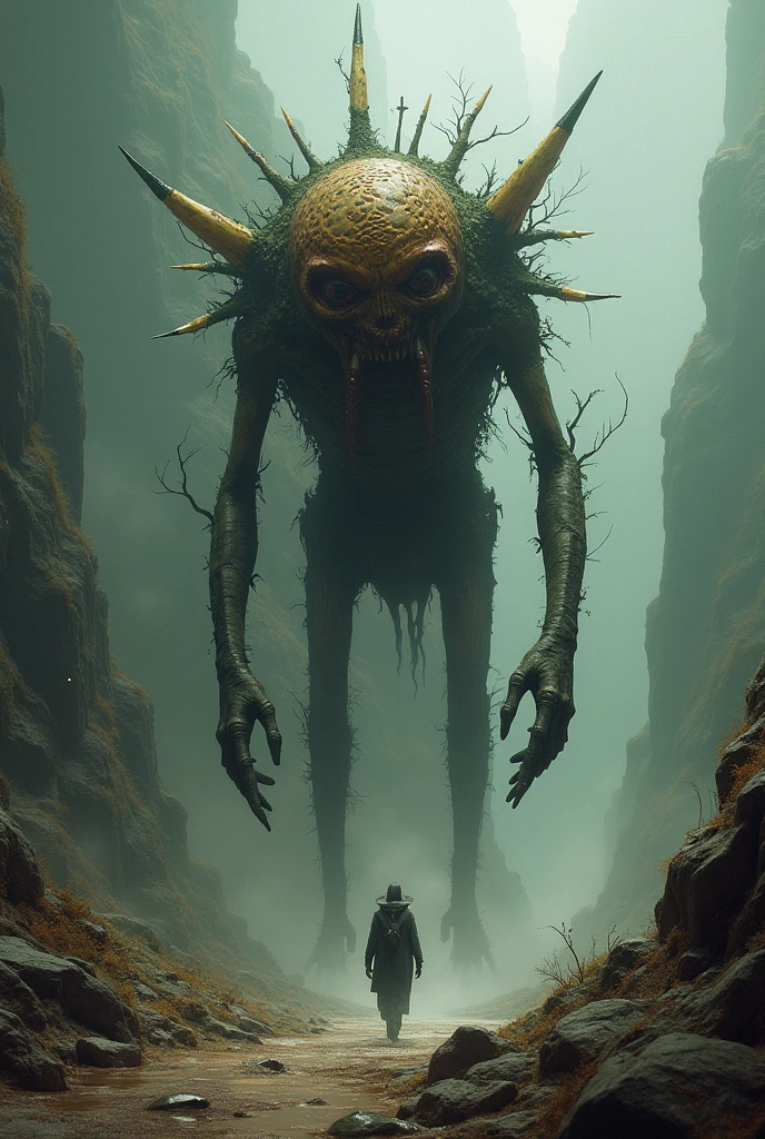 looking up, (giant transparent alien creature), 3D game, Inspired by《foreigner》, RH Giger Giger, mutant, Aberration Distortion, toxic waste sites, Biological Laboratories, dense teeth, covered vegetation, eerie silence, tumor, slime, ReflectiveScale, surreal, explosive coverage, dense teeth, fog, upsidedown, Destaca-se, high détail, 3D rendering, bokeh, from low, Bright dark, ultra HD, work of art, super detaill, high détails, high qualiy, awardwinning, best qualityer, 16K