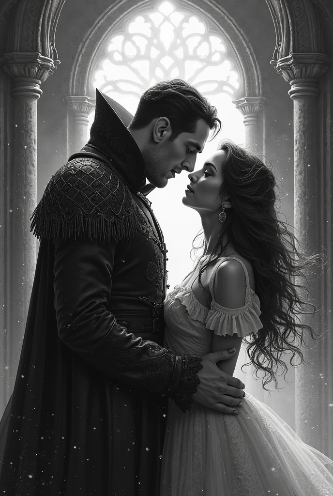 Ultra-detailed, perfect 8k faces, ((hole body,)) Henry Cavill als der Beren, I kiss the beautiful elvin Lúthien with lust and passion in a lit cave, into which the moonlight falls
