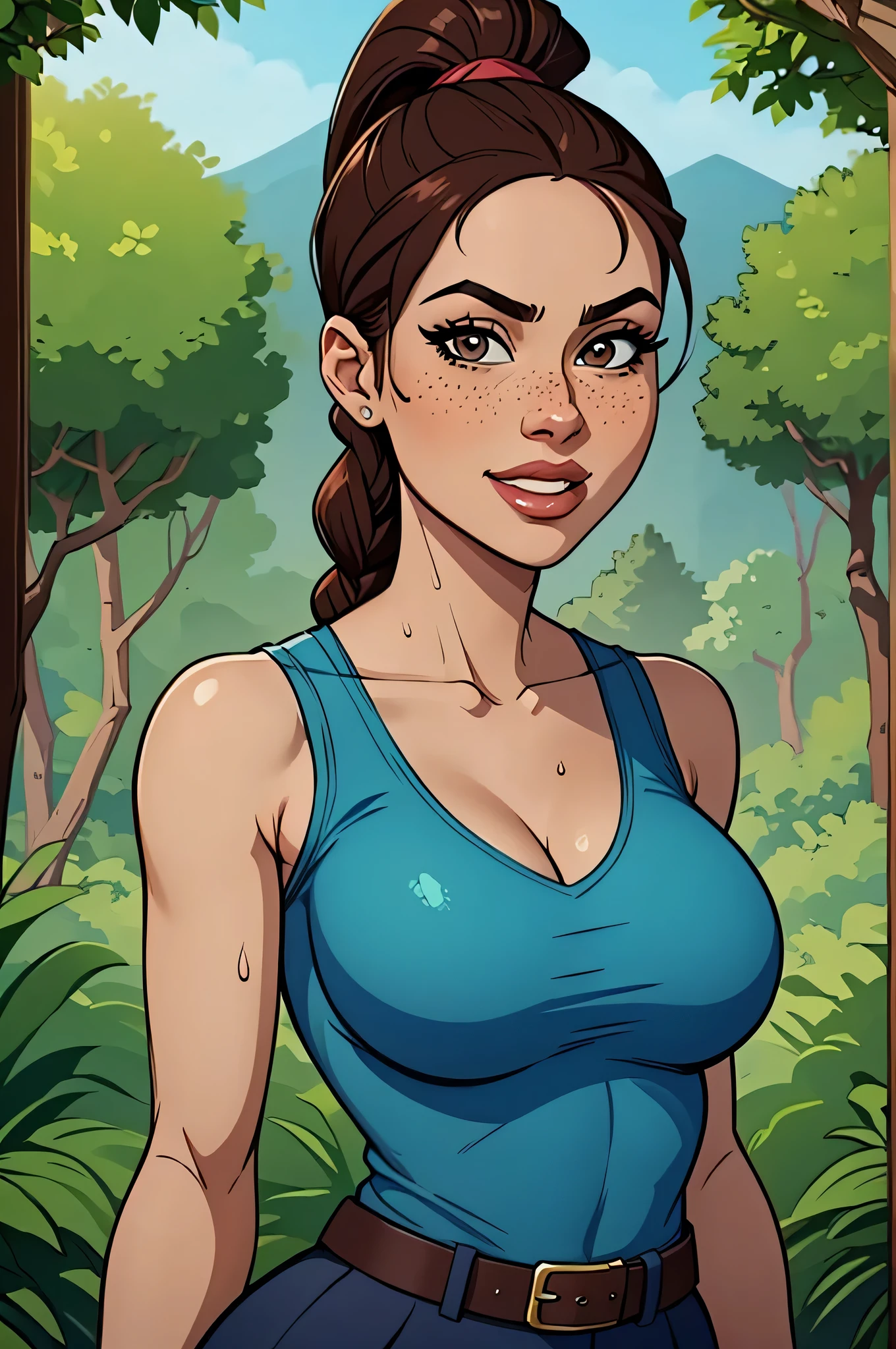 Makima \(chain saw man\), Segurando uma faca, Chuva de sangue, 1Menina, somente, standing up, caserlos ruivos, Long braided caserlo, olhos dourados, franja, mediuml breasts, Camisa branca, amarrar, ficar, Eles sorriem, (ser:1.2), Olhe para o espectador, (entrevista:1.3), fundo escuro, Slacks, black pant, a melhor qualidade, Pele brilhante, extremely high quality, high resolution, barriga, mama gigantesca, peito grande, peito gigante, Peitos grandes,