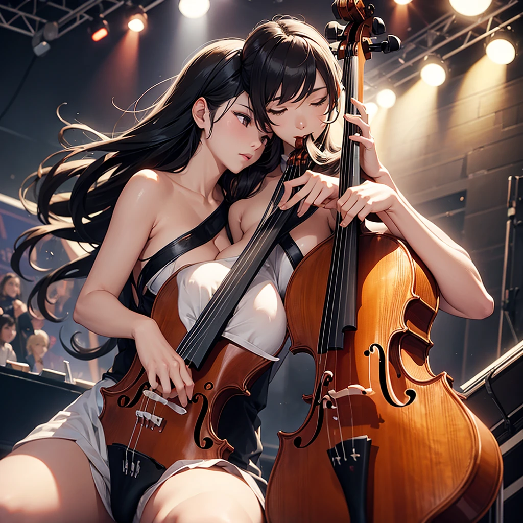 "Two graceful violins and one passionate clarinet、And the beautiful sound of the electronic organ"