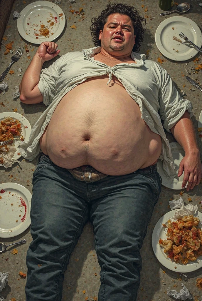 Malay with huge  eating 