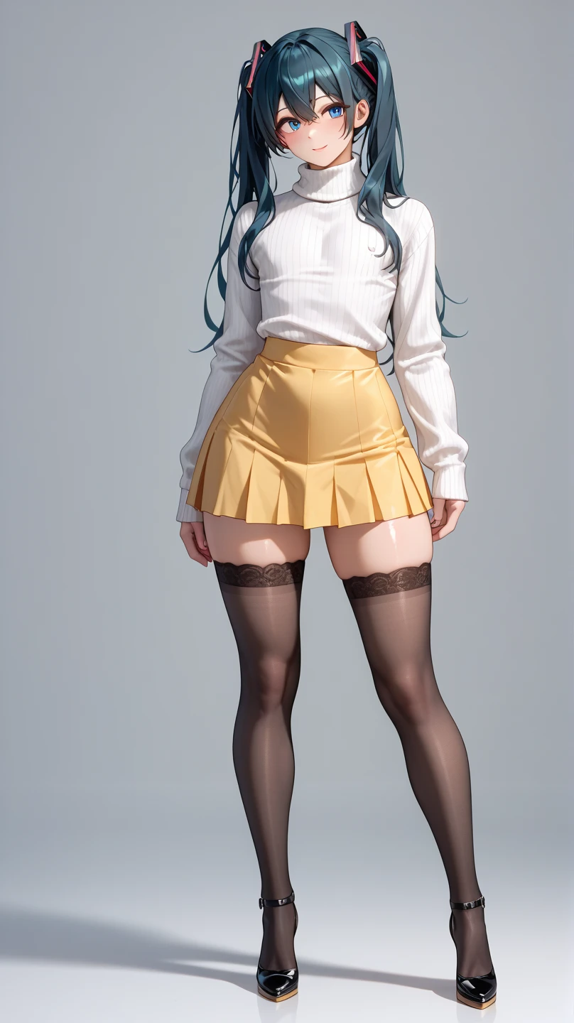(((professional: step by step, considering even the smallest detail, god level final result))): "perfect body, full body, cowboy shot, beautiful, masterpiece, best quality, realistic photo 1girl, symmetrical face, serval, blonde hair, cat ears, cat tail, very low waisted miniskirt, highres, kemono friends, large breasts, looking at viewer, orange eyes, tail, thighhighs, w arms, white gloves, 30% white shirt, yellow miniskirt, yellow thighhighs "