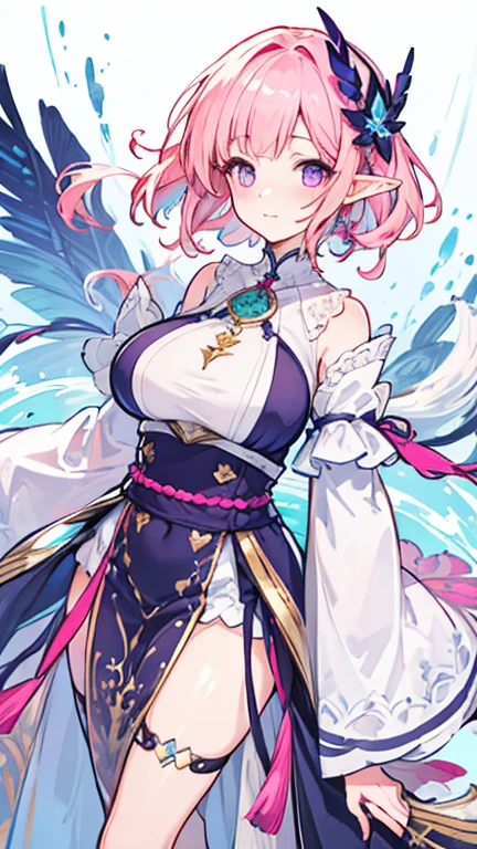 (masterpiece),best quality, expressive eyes, perfect face, 1girl,
big breast, H-cup, good breast, beautiful, gorgeous,anime,girl,lora, hands on waist, hands on hips,march7th,
multicolored_eyes,
pink hair,
ribbon earrings,w sitting, w sitting on ground, legs on ground