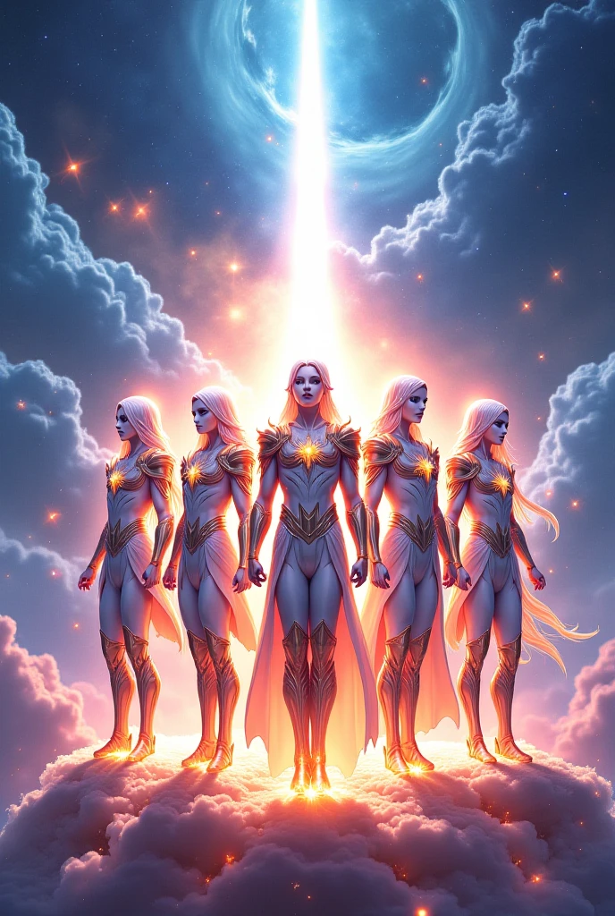 In the vast expanse of the cosmos, the mystical glow of the Pleiades Cluster, situated between Sirius and the Zeta Reticuli star systems, radiates the profound knowledge and energy of the Central Race. Together with Ashtar, the Arcturians, members of the Galactic Federation, converge based on the decisions of the Arcturian Council for a meeting with the Andromedan Council. Their mission is to support the Ascension Shift of Lightworkers and Starseeds, especially Indigo Children and Crystal Children. Channeling the energy of the Essassani, waves of love and harmony spread throughout the universe via the Lion's Gate