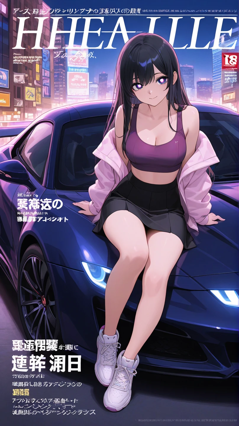 Highest quality,masterpiece,motor Show,Two supermodels,Completely naked,Nipples,Dark hair color