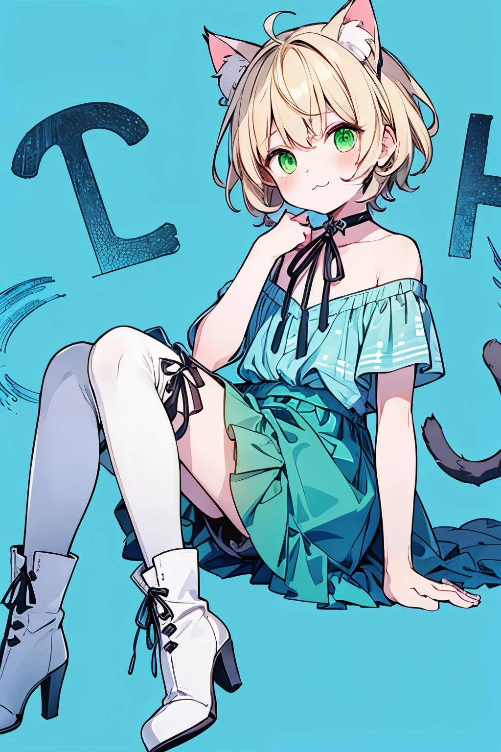 nanami mami, 1girl, solo, blonde hair, blue eyes, short hair, smile, blush, black dress,<lora:Nanami Mami:0.7>. masterpiece, high quality, best quality