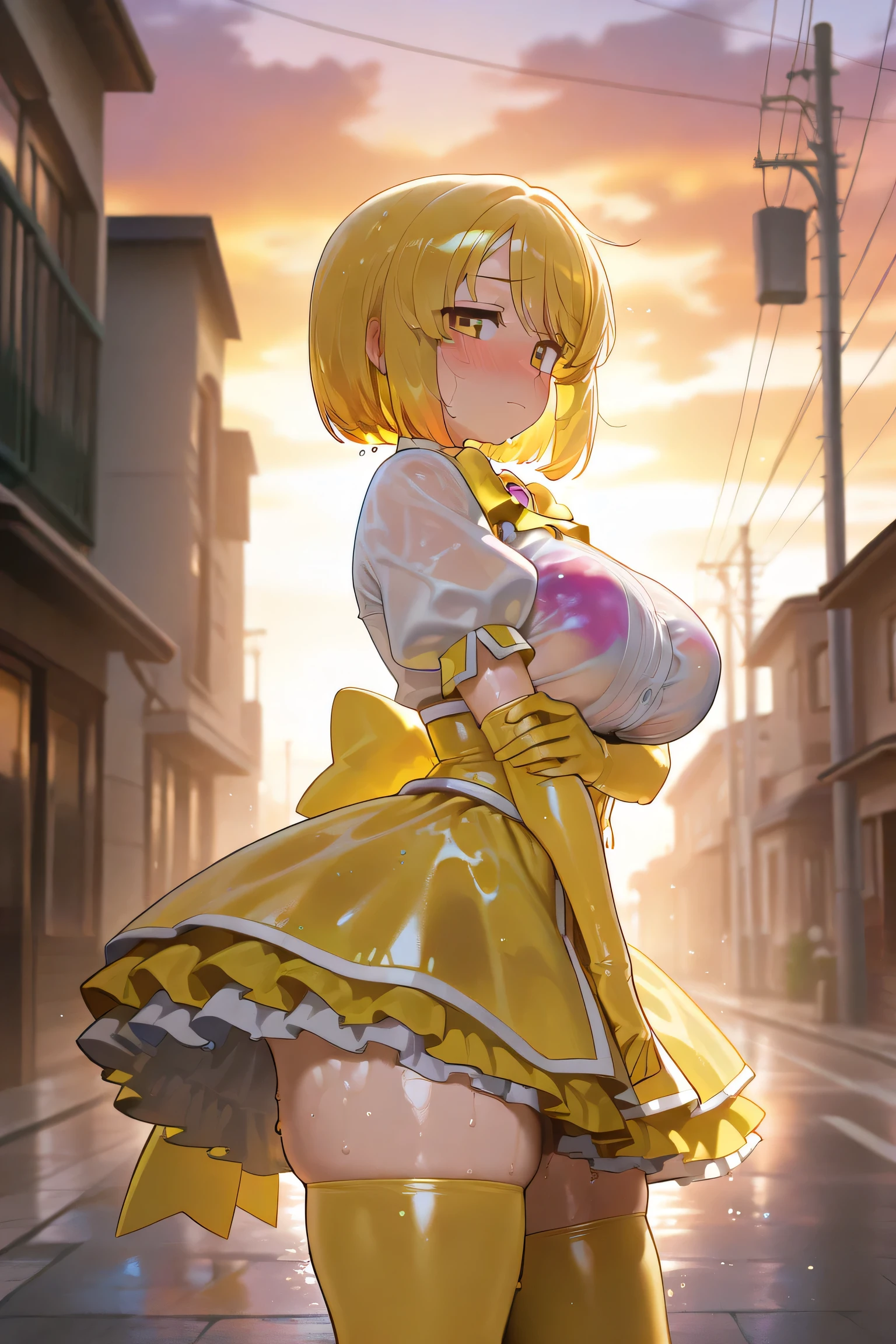 nsfw,the original god，girl，nakeness，In the daytime，MO Size,Wet,standing doggy, hug from behind