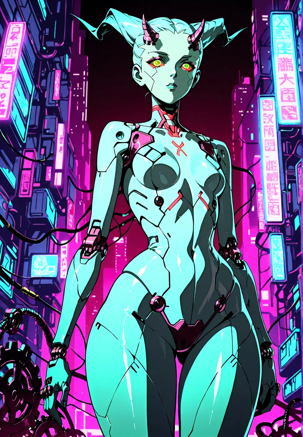 (Masterpiece 1.3, Highest quality, Highest Resolution, Official Art, Overwhelmingly beautiful: 1.2), Very detailed, colorful, (Very detailedな: 1.1), (Very detailedなCGイラスト), ((Very delicate and beautiful) ), Cinematic Light, Cultivation tank, Place the culture tank in the aquarium,(1 girl), alone, Long hair floating, (Underwater:1.2), bubble, (Mechanical bodysuit:1.3), anklet, Freediving, (whole body: 1.1), Mechanical joint, Tube blood vessels connected to the back, Countless cables,Metal body、Suspension jointuscles and metal mechanical vertebrae attached to the back, A mechanical neck attached to the neck, Expressionless, Wires and cables attached to the neck, Wires and cables in the head, bolt, pipe, (Character Focus:1.3), sf