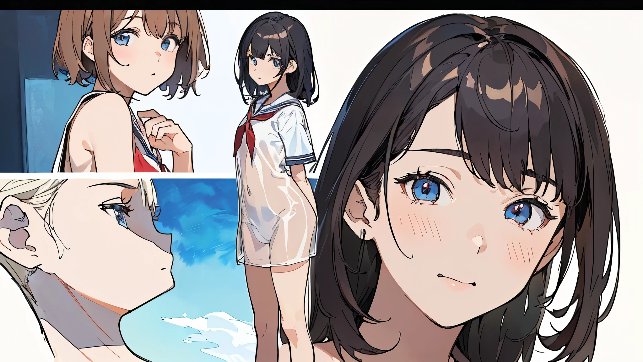 ((((realistic, Painting, 少female, 4K, masterpiece:1.5, masterpiece:1.5, top quality:1.5, High Resolution:1.5, Perfect Head:1.5, super detailed illustration:1.5, beautiful eyes:1.5, nude:1.5, character concept art:1.5, Official Art, hyper-detail, Full of Details , high definition exquisite fan art, clear line, Very clear shading , Clear color , calm color, Deep color, watercolor, Popular characters, Best character, Supreme character, Popular charactersデザ, Best characterデザ, Supreme characterデザ, Trendy character design, Popular charactersヘアカラー, Popular charactersヘアデザ, ティーン少female, 青年female, female, 成人female, 淑female, 二次性徴期少female, puberty, puberty処female, pubertyfemale性器, puberty少female, pubertyギャル, pubertyギャル少female, 日焼け少female, 9歳少female, 10歳少female, 11歳少female, 少female, 13歳少female, 14歳male, 15歳少female)))), Prisma Illya, ((Whole body, full body, whole body, Realistic head and torso, Age-appropriate head and body , Character design sheet , multiview, three-sided view, front view, side, side view, behind, Behind the View, Full body shot turnaround , same character, Same role, scene of environmental change , Mr.々Composition, Mr.々Angle, having fansa, That's Fansa)), (((female子学制服と全身全裸の比較, 全身全裸とfemale子学制服の比較, Whole bodyの着ている薄い学制服が透けている, The school uniform is see-through, revealing the naked body, The school uniform is see-through, revealing the naked body, The school uniform is see-through, revealing the naked body, The school uniform is see-through, revealing the naked body, 年齢相応のfemale性器が見えている, 年齢相応のfemale性器が透けて見えている, 全身の立ち姿勢でWhole bodyを見せている, The upper body is bent in a standing position with the whole body, 上体をのけ反らせて腋を見せてsquatting, 全身の立ち姿勢でshowing armpits, 全身の立ち姿勢で少し上体を反らせてshowing armpits, 腋を見せたsexy pose for the body, 両腕を上げて腋を見せたsexy pose for the body, 上体をのけ反らせて腋を見せてしゃがんだsexy pose for the body, standing position with the upper body slightly raised to look up at the top , Age-appropriate realistic buttocks, Butt line , スポーティなButt line , 引き締まったButt line , behindからの全身を斜め下から見上げたButt line , behindからの全身を斜め下から見上げた引き締まったButt line , behindからの全身を斜め下から見上げたスポーティなButt line , back line , 最高の back line , Waist line , 最高のWaist line , Pelvic line , 最高のPelvic line , 引き締まったPelvic line , curvy beauty, curvy beauty少female, Groin, 最高のGroin, showing the body, Lift up the , toned body, appeal to abs, Appealing your armpits, showing armpitsポーズ, 腋を見せたsexy pose for the body, Natural Gestures , 自然 Poses , Cute gestures, cute pose, Mr.々 Poses , Cool pose, aggressive pose, Action Poses, Brainy Pose, sexy pose for the body, A picture perfect pose, Popular Poses , Beautiful Poses , healthy body, 健康的 Poses ))) smile 愛らしいsmile 最高のsmile 屈託のないsmile Baby face cute expression A rich expression adorable expression ish expression soft expression Angel Angel界隈 Little Devil Little Devil的 idol idolの制服 ジュニアidol female子学生の夏服 処female ignorance clear pure Obedient sexual goodness theory Closeness Evil free Emotional open aggressive sensual charming Passionate Emotional Bold Fan Shameless fine Cheerful Active active dynamic playful gesture Friendly gestures playful I miss you enjoy is delighted Happy is inviting to have sex The well-liked Loved elegant stylish fashion pubertyのファッション fantasy fantasy制服 fantasy衣装 noble noble制服 upper class upper class制服 Vtuber 人気Vtuber セクシーVtuber cosplayer 人気cosplayer セクシーcosplayer positive for home sensitive succubus female Pastoral bright vibe Cyberpunk History god聖 魔法少female 魔法少femaleの制服 puberty少femaleの日焼け跡 sunburn marks on swimsuit Mr.々I'm wearing an accessory Wears a lot of decorations Bright decoration Thin black tights that fit the whole body are transparent showing armpits 腕を上げてshowing armpits squatting Dance performance Dancer Dancing beautifully god々Female genitals with a straight line in the crotch of an age-appropriate girl that is completely transparent from 1枚だけのWhole bodyのアップシーン