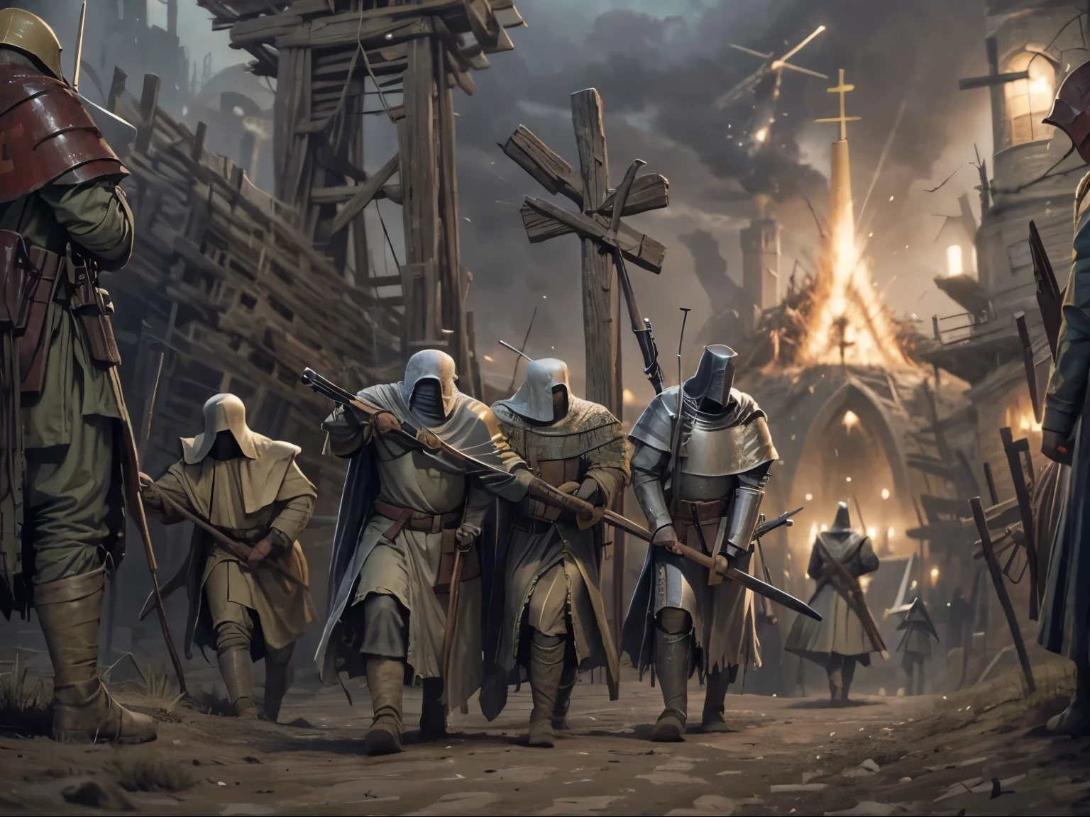Trench crusade christians military, paladin, pilgrim, horror, crusado