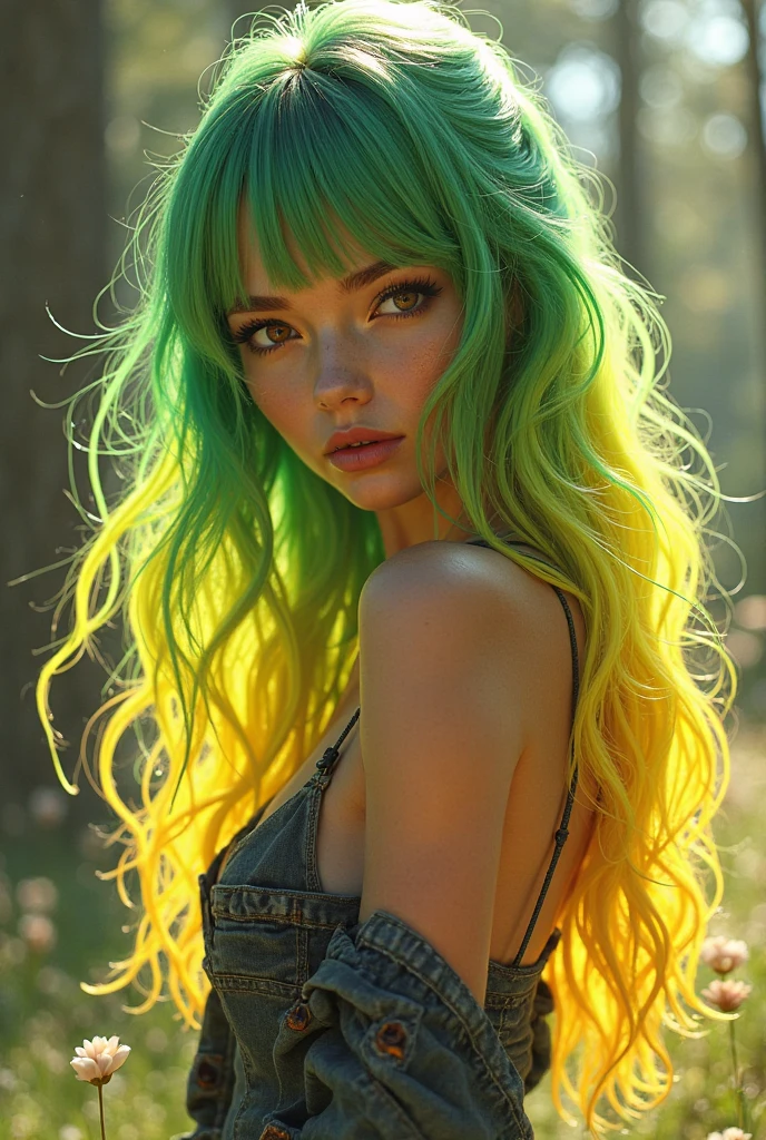 analog style, model shoot style, RAW photo ((portrait:1.8)) of a (young girl:1.5), ((colorful photo:1.5)), (long hair, multicolored hair:1.7), ((cute face: 1.7, perfect face:1.3)), looking at viewer, (shiny body:1.5, pale skin:1.5), best quality, epic (by lee jeffries and quentin tarantino photo, sony a7, 50 mm, pores:1.5, colors, hyperdetailed:1.5, film grain:1.4, hyperrealistic: 1.5), octane render, hyper-realistic lifelike texture, masterpiece, unreal engine 5, Extremely detailed CG unity 8k wallpaper, realistic eyes, UHD, HDR, DSLR, Madly detailed photo, (ecstasy of light and shadow, deep shadow), (Winner of the Pulitzer Prize for Photography and Taylor Wessing Photographic Prize)