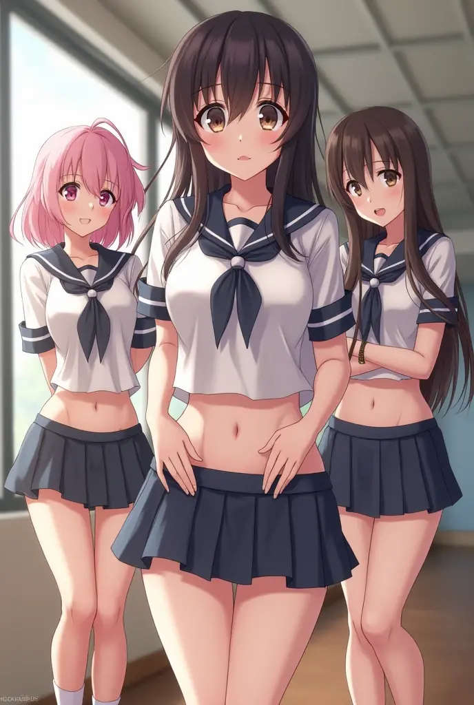 A duo consisting of a 33-year-old female teacher and a 10-year-old girl、Be surrounded by crowds、The woman looks frightened by fear、Small underwear、Nipples、classroom、Men's penis、Pee on yourself、Wet underwear、