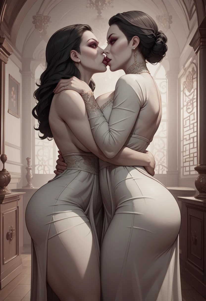 ((masterpiece)),(((highest quality))),((Reference Sheet, Character Design, in front, looking at the viewer , girl with glasses~ ~ side, Mr..々Hairstyle, Mr..々Performance, Facial Expressions)), 30-year-old girl, Cute type, (curvy:1.4), (normal ass:1.4), Realistic buttocks, Big Breasts, big , thick thighs, Long legs, It's not a big deal, ((High quality fabric, nude, no panties, topless, stockings)), ((kiss a man:1.0))