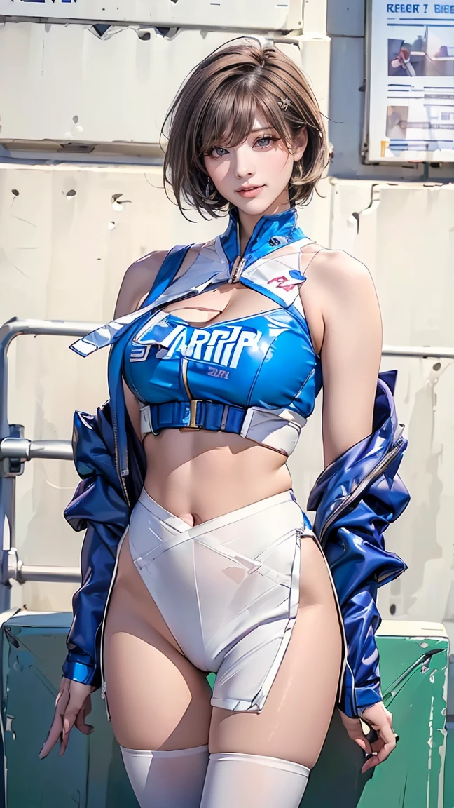 Gundam (RX78\), Ultra High Definition, Best Quality, Photography, 4K, (Photorealistic:1.4), 1 Girl, Solo, (Full Body: 1.1), Black Hair, (Smile), (14 Years Old Beautiful Girl), (Small Slim), (H Cup Big) Beautiful Face, Beautiful Eyes, (Cleavage Exposed), (Navel Exposed), (Arm Exposed), (Thighs Exposed) (White, Blue, Red, Yellow, Color Micro Bikini Mecha Armor) (Gundam Style Sexy Cosplay), (At a crowded cosplay venue in the disaster prevention park outside Makuhari Messe), Mechanical Armor, Depth of Field, Motion Line, Perky Breasts, Bra Lift, Chest Slip, Full Body, Standing, Photorealistic, (Turned to Viewer: 1.2), Beautiful Detailed Body and Face, Sakimichan HDRIAfrofuturistic, Amorance, Afrofuturistic, 150 mm, Beautiful studio soft light, Rim light, Vivid detail,Hyperrealistic, Anatomical, Facial muscles, Microchip, Elegant, Beautiful background, Octane rendering, 8k, Best quality, Masterpiece, Illustration, Very delicate and beautiful, Very detailed CG ,Unity, wallpaper, (realistic, photorealistic:1.37), amazing, fine details, masterpiece, top quality, official art, highly detailed cg unity 8k wallpaper, absurdity, full body,