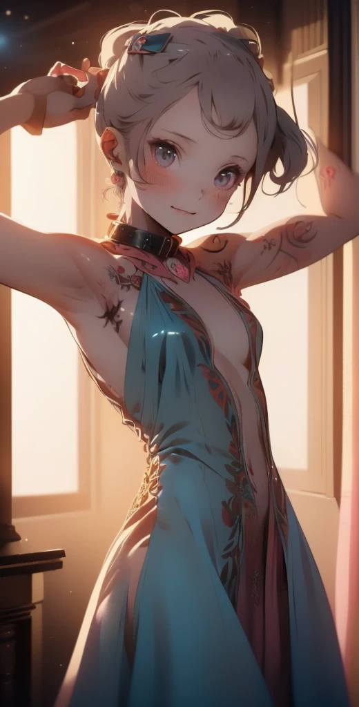 anime style,
night, window closed
bedroom, single bed, wardrobe, fan on,
shadows, off lights, poor lighting,
Young naked woman, 22 years old, naked, looking at her cell phone, smiling, she has a thin body, very small diminute breasts, hairy pubic, large curly multicolored hair, angelical inocent face with a few freckles, green eyes, earrings in her ears, discreet necklace with pendant