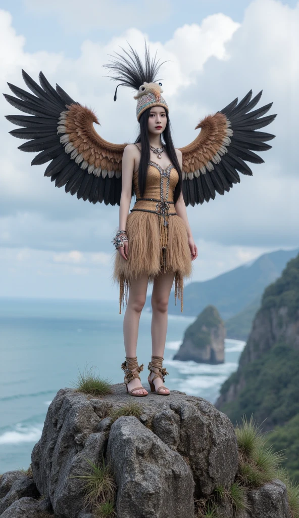 (highest quality、Super detailed、Real:1.37)、(professional、Bright colors)、(Dark fantasy)、((Human-faced chicken:1.5))、（Human-chicken hybrid creature)、(Apparition)、(The face of a young and extremely beautiful woman:1.4)、(Beautiful detailed eyes、Beautiful detailed lips、Highly detailed eyes and face)、(Dark Night Road、Dimly lit road)、(media: oil)、(Fine feather detail、Captivating colorysterious atmosphere)、(Studio Lighting)