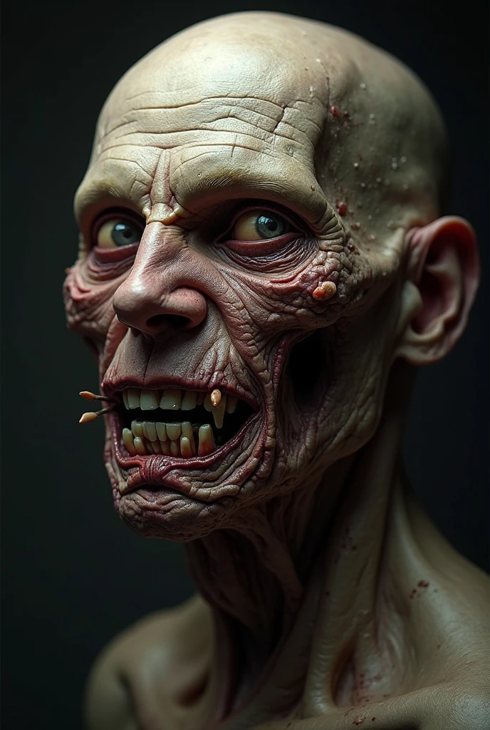 Do something similar but with a disfigured face