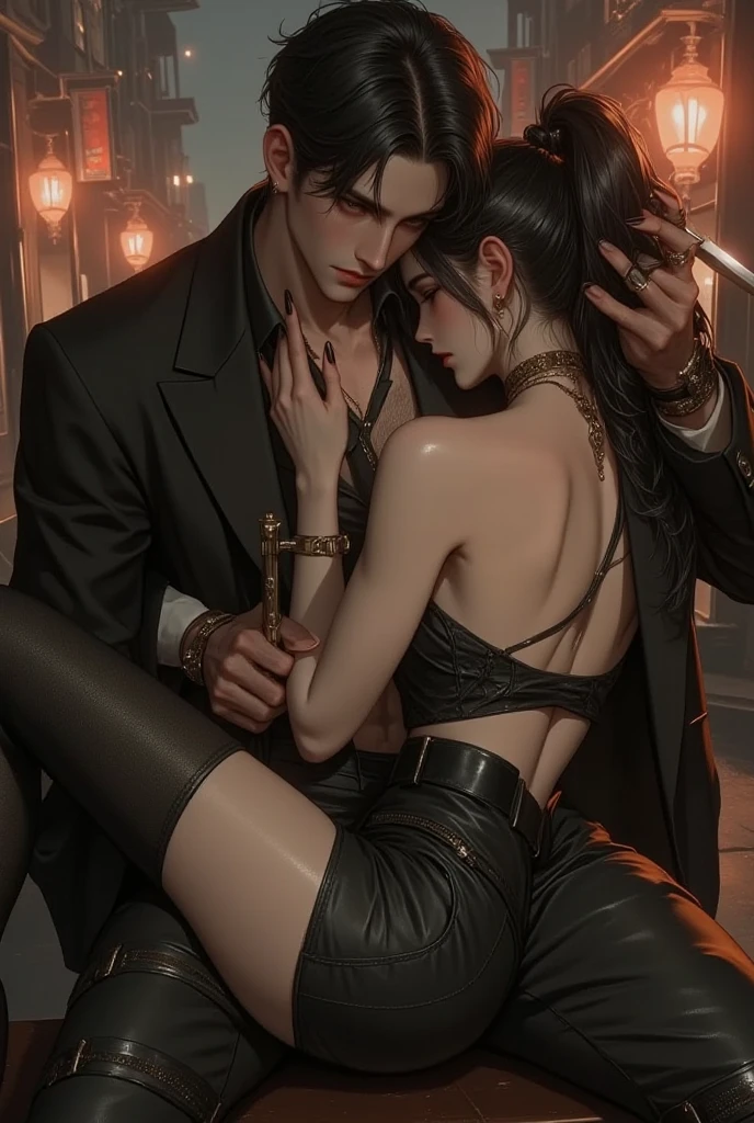 Girl and boy, die ein Buch halten, auf dem ein Drache sitzt