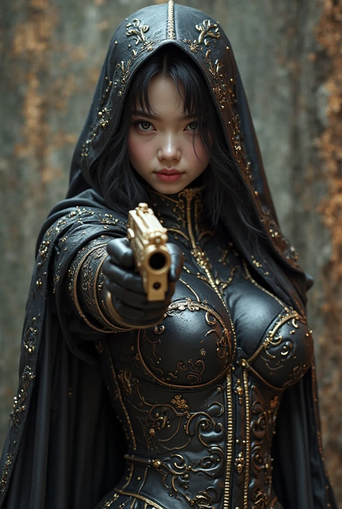 Yael Shelbia(Beautiful and bold、captivating and enticing、blue eyess、pointed breast、long curly black hair、Sweaty body、Open shirt、Short shorts、boots、short gloves、thick leg)。(Deserted roads、Dirt road、fumo、Abandoned cars、newspaper、Abandoned objects、Body lying on the ground、Abandoned roads、Apocalyptic landscape、Movie Effects)、(top-quality、masterpiece、depth of fields、Full-HD、4K、richness of detail)。Portrait Style、Fist of the North Star、Screaming、(((He wears armor on both shoulders)))、holding weapons
