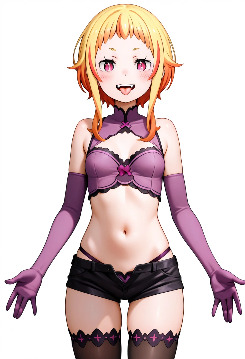 (Ahegao) Chica ROJA,Wear red lingerie,labios rojos brillantes,Ojos y cara detallados,Cabello rojo largo y suelto,standing in a dark room,Soft lighting,vivid colors,Artistic portrait,High resolution. (SNFW)