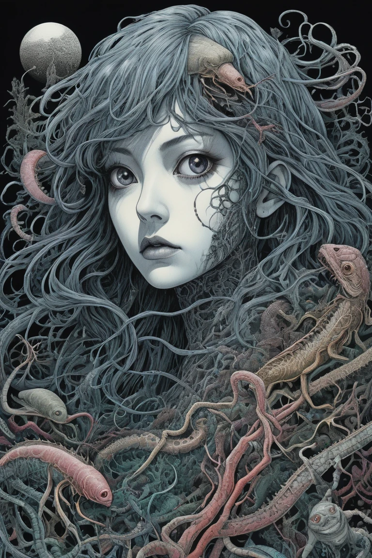(Best Quality, masutepiece:1.3), (Illustration:1.15), (Lora More_detail),(Abstract, Zentangle, psychedelic:1.2), [(beautiful Girl, Slim waist, Legs:0.08) | | (cowboy shot), (naked), Beautiful roses, stem, thorns, roots:1.69] Art by Georgia O'Keeffe, Devianart Trend, ambiguity, mystery, Red color taste