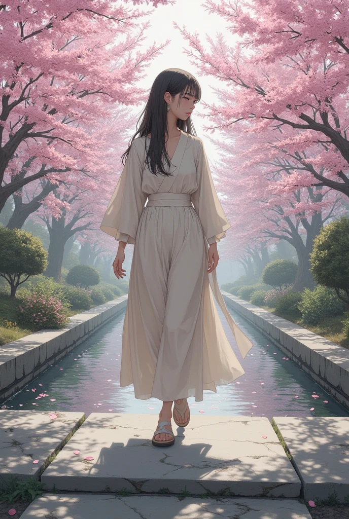 Highest quality, highest difficulty, high resolution, masterpiece. From dusk to late night, a young Japanese woman stands in a rural town where fireflies fly around, watching the fireflies. She has a nostalgic and harmonious atmosphere. This is a long-exposure video taken with a single-lens reflex camera, and is captured in high quality and high resolution.