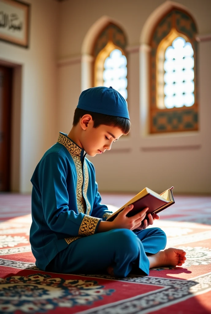 one boy Reading of Quran