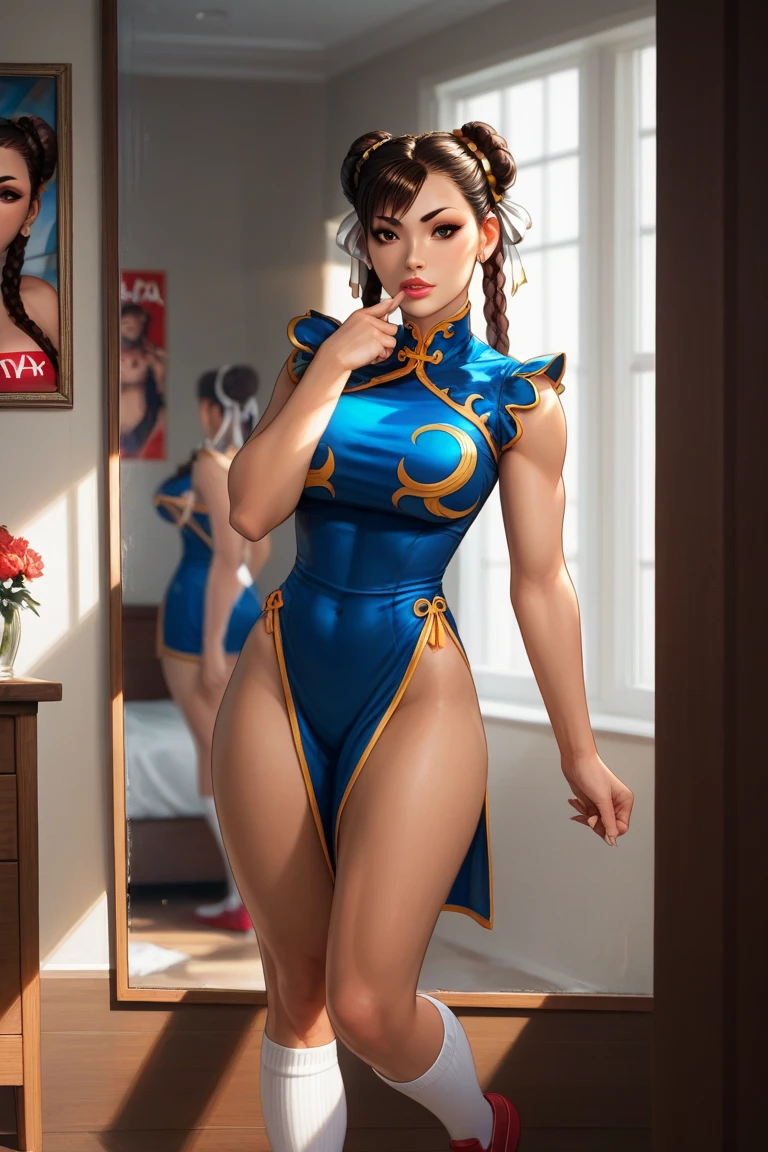 lucy pinder, portrait, smiling, sexy, back, chun-li, hot