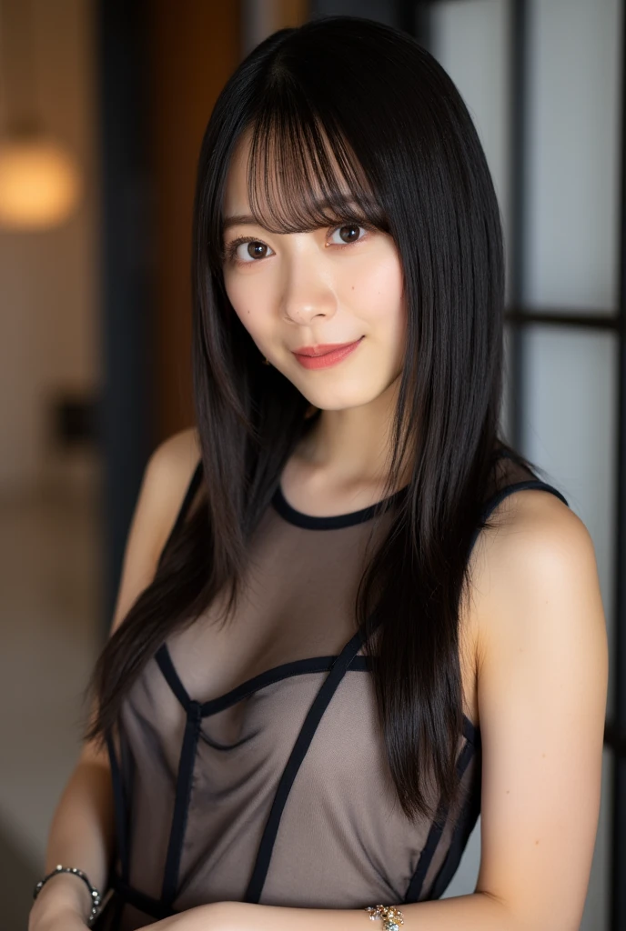 (((One Girl:1.3))), ((23 years old:1.3)), (She is my daughter), 
break 
(Surprised Smile:1.2), 
((Medium large breasts:1.3)), (Accentuated breasts:1.3, Movie Chest, Shapely breasts:1.1, Perfect body), 
break 
(neat fashion:1.3), (white-theme:1.3), (High neck sleeveless sweater:1.3), ((Gold Necklace:1.2))
break 
pleated skirt((color : green + Silver) high waist, (pattern : Plaid)):1.3), 
break 
(Standing leaning against the railing(color : white) wooden deck(Outdoor, open minded) Glamping Tent ((Gorgeous themes, Transparent Dome Tent, Great atmosphere, Great lighting, Transparent dome tent surrounded by nature)):1.3), ((Long Shot:1.5)), ((At night:1.7)), 
break 
((Serious expression、Create photos that convey relaxed, happy moments.:1.3)),
break 
(colorあせた写真:1.3), (Film Grain:1.3), Written boundary depth, (Bokeh:1.1), (Light and shadow:1.4),
((Cowboy Shot:1.2)), ((From below:1.2)), ((Focus on her:1.2)), 