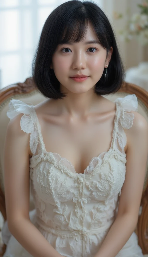 (Oil Painting: 1.5),
\\
(Oil Painting: 1.5), \\ Woman with short black hair, ((Luxurious room)), (Amy Saul: 0.248), (Stanley Agar Liu: 0.106), (detailed paintings: 0.353), (Gothic art: 0.106), vases, florals
