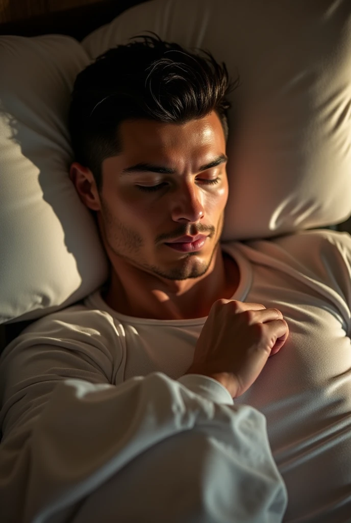 chiaroscuro technique on sensual illustration of an arafed man resting in white blanket, sexy masculine, model with attractive body, inspired by Ludovit Fulla, mid-shot of a hunky, the model draped in flowing, thick oil painting by Harumi Hironaka, extremely soft colors, vibrant, highly detailed, malcolm liepke painting, oil on canvas, high contrast, dramatic, refined, tonal, Create high contrast between light and shadow by Leon Polk Smith, memphis abstract minimal art, graphic shapes, minimal art, blue and red, minimal art style, bauhaus art, inspired by El Lissitzky, bold simple shapes, shadow