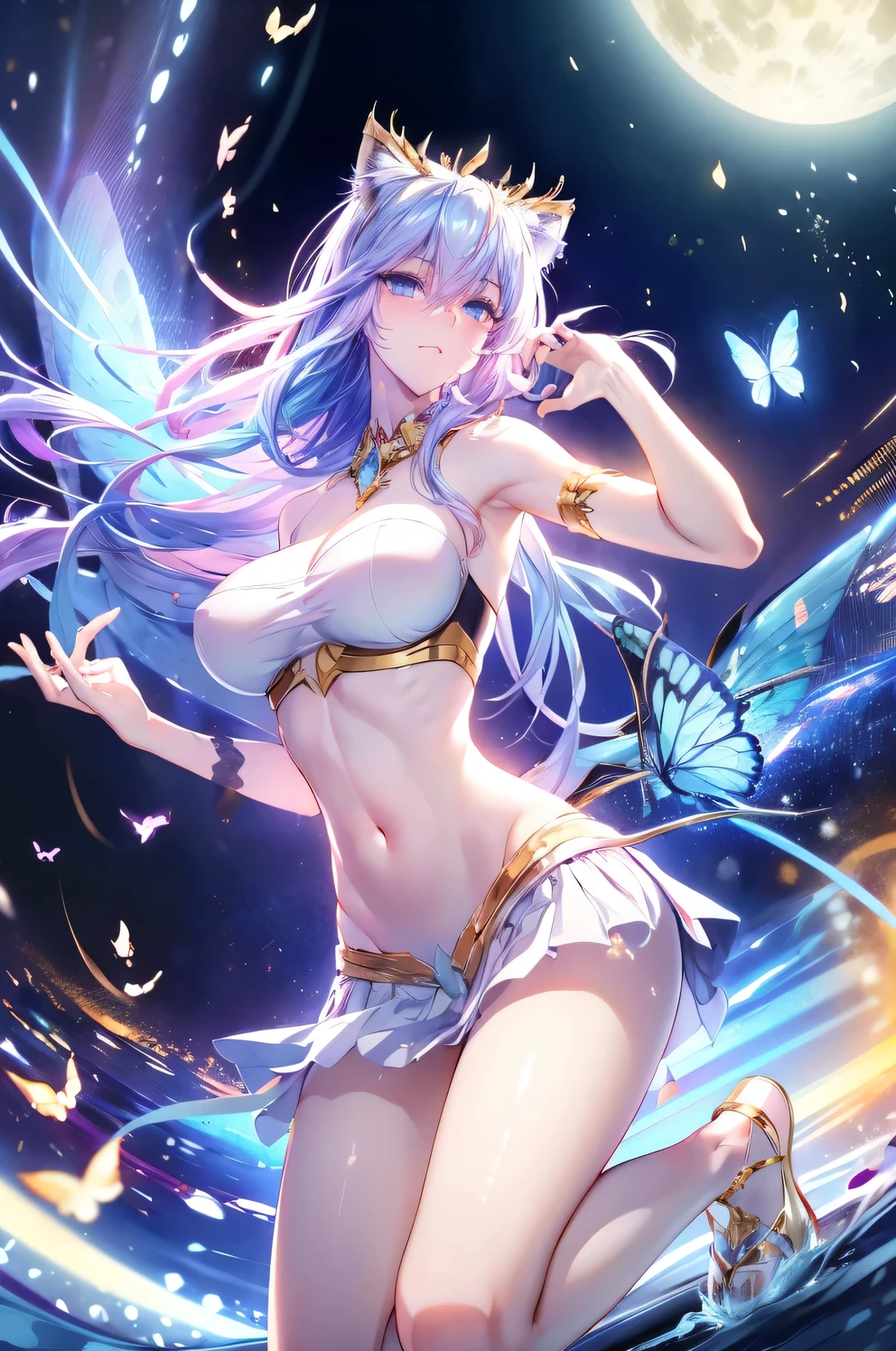 Tang Wutong , wearing shirt, loose skirt, school uniform, school, classrooom ,Lift up your skirt to reveal your underwear,rating:uncensored,unparalleled masterpiece, ultra realistic 8k CG,chinese deity, looking at viewer, unreal, seductive posture,kneel down,being patted on the head, sexy pose, alluring,perfect body,charming,perfect face, beautiful face, full body,perfect body , smooth body ,butterflies fly around,many stars,full moon,lie on your back, eyes droop,is approaching,shirt hanging off the shoulders,sexy hands,hands lift shirt,colorful light,hand taking off shirt, sexy standing pose, super short skirt,walking in the city, inviting hand,revealing underwear ,Bright light, sexy face,light pink blue hair, extremely short jeans, exposed navel,bare shoulders, Backgrounds (Night city) , big breast,round chin, smooth body, embarrassed , very shy , belly exposed, exposing the side down chest , panoramic view from head to toe, head turned away,on four alls, proud, crawling on the floor , hand hooks bra, big butterfly wings, black cat tail, hands pulling hair, release butterflies, hands behind the body, cat ears, cat tail, highlight, bright light, smooth skin, white pants