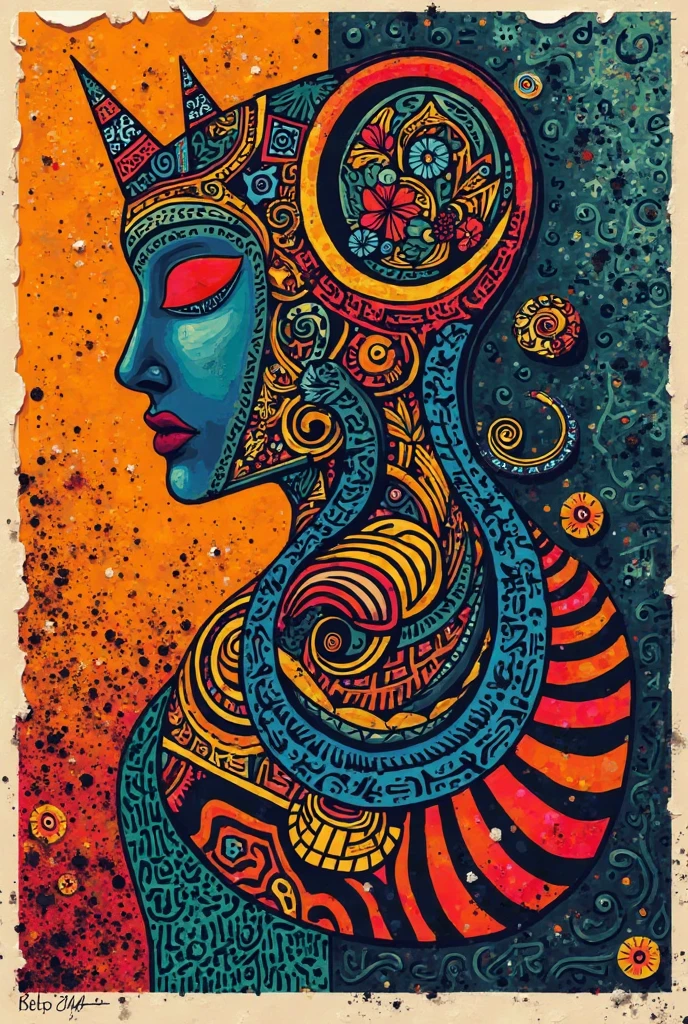 a painting of a giant head with a lot of ordinary things, psychedelic surreal art, estilo dan mumford e alex grey, psychedelic illustration, hyper detailed visionary art, Hyper Visionary Art - Detailed, psychedelic artwork, surreal + altamente detalhado, arte digital altamente detalhada 4k, arte psytrance, por Justin Gerard, arte digital detalhada 4k, arte trippy, Surreal psychedelic design