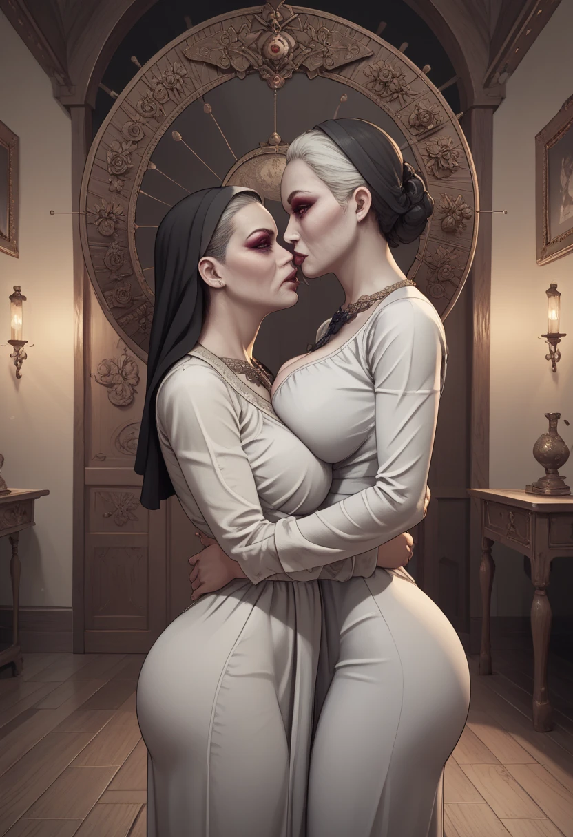 ((giganticbreasts)),pale skin,girl,clothed,dress