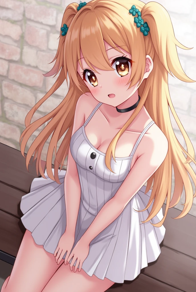 ((Beautuful Women)),(large udder:1.6),(((natta))),(((detail portrayal))),(((blondehair:1.6))),(((Wavy Hair))),(((Long Side Twin Tails))),(((a small face))),(((Less bangs))),(((Blunt bangs))),(((Red Eyes))),(​masterpiece)), (((Hanging eyes))),((top-quality)),((Vivid light and shadow depiction)), (The ultra-detailliert), ((kawaii)), (((Toned body))),cute little,(((Beautiful body lines))), (Detailed body line depiction), ((detailed face depiction)),((ighly detailed)),  (8K), top-quality, (Beautiful fece),(((World-class quality))), ighly detailed, hight resolution,(((Anime filling))),(((de pele branca))),(((White liquid drips on the body))),(((Used condoms are scattered on the bed))),(((Upper body naked))),(((Pink polka dot panties))),(((deadpan))),(((red blush))),(((Leaning against the window by the window:1.6))),(((raise her legs))),(((Detailed depiction of panties))),(((Composition seen from the front))),(((composition seen from below))),(((Looking down))),(((Open your legs to show your crotch))),(((Show your crotch))),