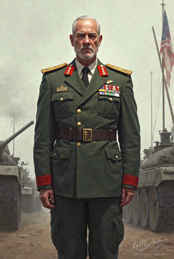 Tsuge Hisayoshi in military uniform