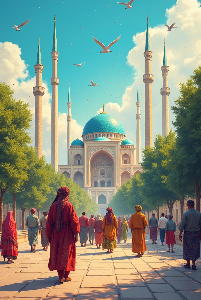 to create a drawing that combines all civilizations. You can follow the following steps to create a unique design suitable for printing on:

###  Design idea :
1. ** reflects the heritage of nations :** استخدم شكل  reflects the heritage of nations  كخلفية رسمك، مع الإشارة إلى مختلف القارات.
2. **Symbols of civilizations:** قم بإضافة رموز تمثل حضارات مختلفة حول  reflects the heritage of nations ، مثل:
   - **pyramids**  serves.
   - **Great Wall of China**.
   - **Acropolis** Greek.
   - **Maya architecture**.
   - **Indian shrines** Like Taj Mahal.
   - **Islamic architecture** such as the Blue Mosque.
   - **Symbols from other civilizations** مثل Inca or Native American.

3. **People of different cultures:** Add characters representing different cultures, such as:
   - A person wearing traditional Indian dress.
   - African costume character.
   - Figures in traditional Western dress.
   Characters from Native American cultures.

4. **Calligraphy and ornaments:** Use fonts and ornaments inspired by the traditional arts of each civilization to add an artistic touch.

### Colors and formatting:
- **Contrast colors:** Use a white background with various colors of symbols and people to be attractive.
- **Balanced distribution:** Make sure the design is evenly distributed to make it attractive To consider.

###  The text :
- يمكنك إضافة جملة ملهمة or عبارة تدعو لوحدة الثقافات مثل:
  - "One history, multiple civilizations" or "All civilizations in one heart".

### Preparation for printing:
- Make sure the design is accurate and of high quality before printing.
- استخدم صيغة ملائمة للطباعة مثل PNG or SVG للحصول على أعلى جودة.

يمكنك تنفيذ هذا التصميم باستخدام برامج مثل Adobe Illustrator or Photoshop، أثناء التأكد من أن الرسوم تظهر بشكل واضح ومناسب للطباعة.